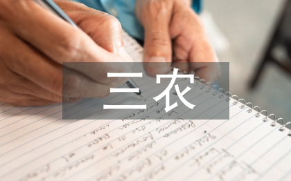 三农政策论文